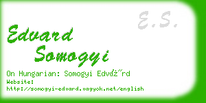 edvard somogyi business card